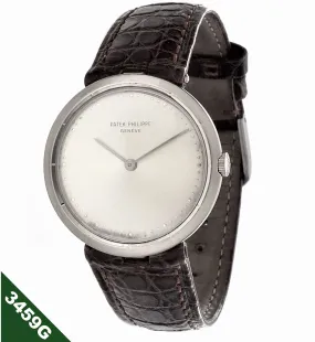 Patek Philippe 3459 Vintage 18K white gold extra thin 32 mm Calatrava;  Circa 1962