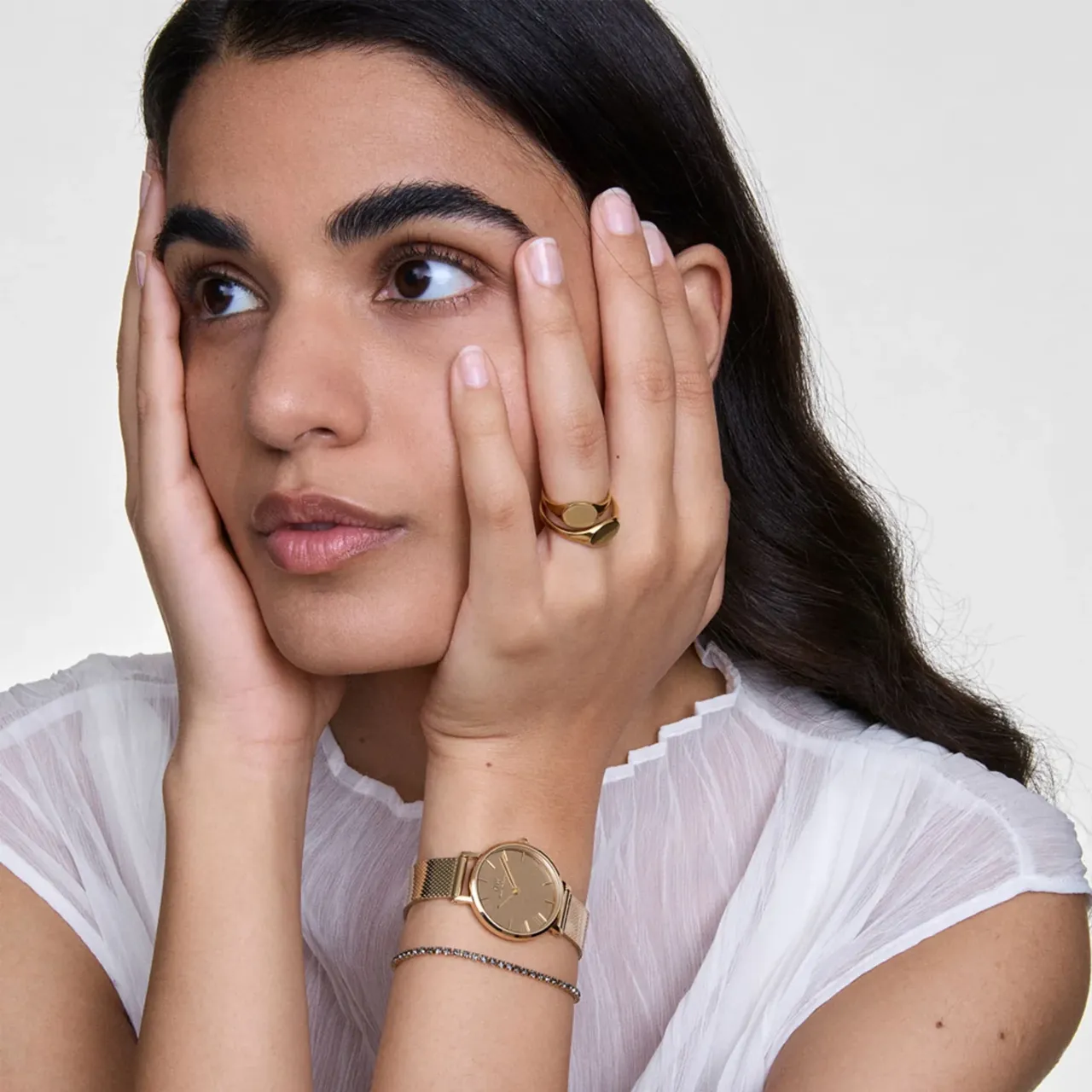 Petite 28 Reflection Gold Watch