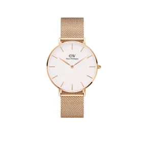 Petite 36mm Melrose - Rose Gold & White Watch