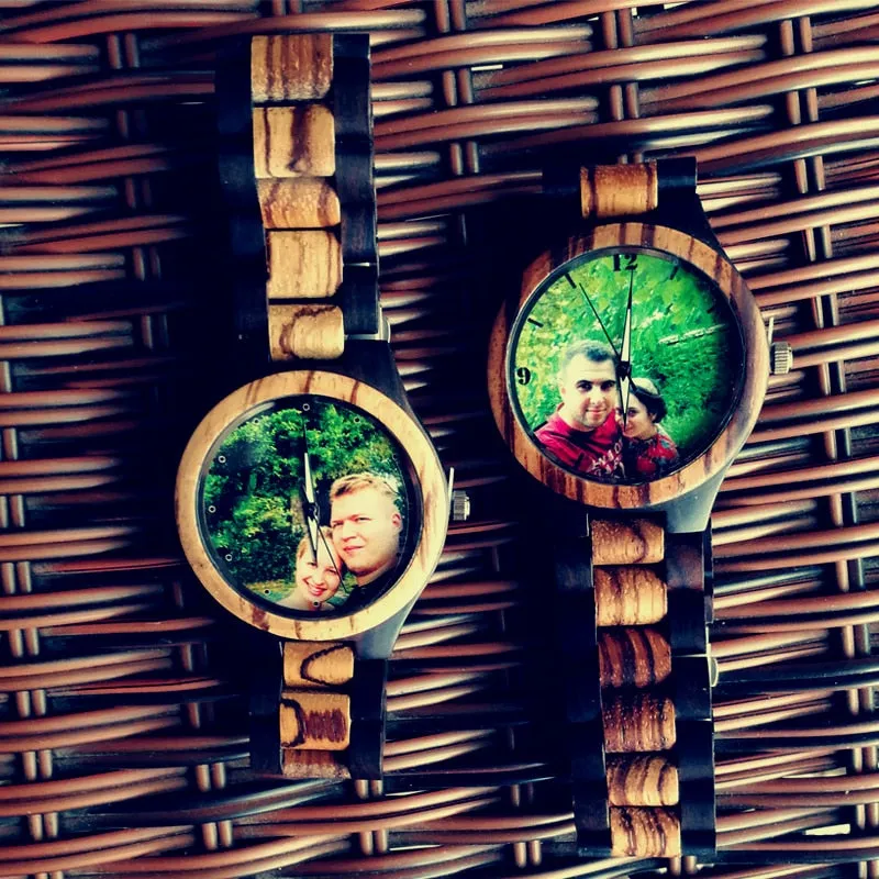 Photo Print Wooden Watch (Valentine Special)
