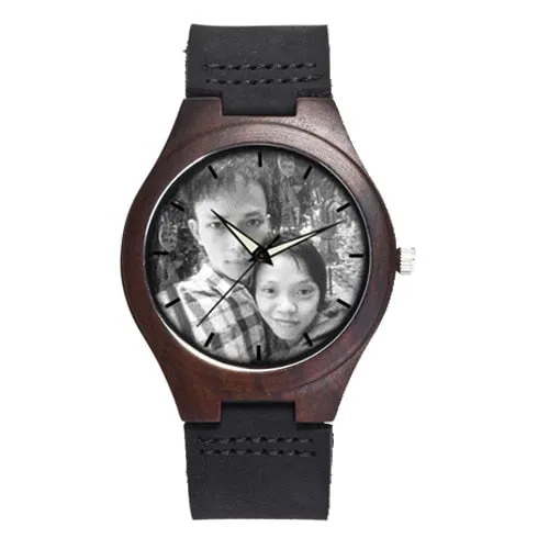 Photo Print Wooden Watch (Valentine Special)