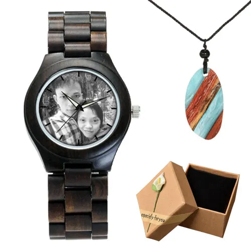 Photo Print Wooden Watch (Valentine Special)