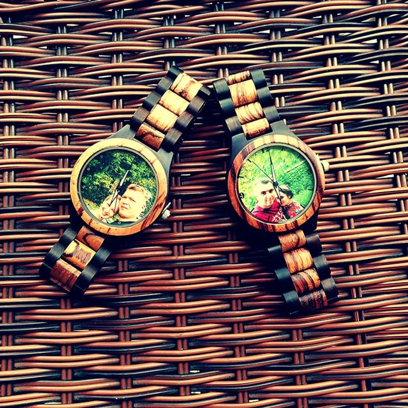 Photo Print Wooden Watch (Valentine Special)