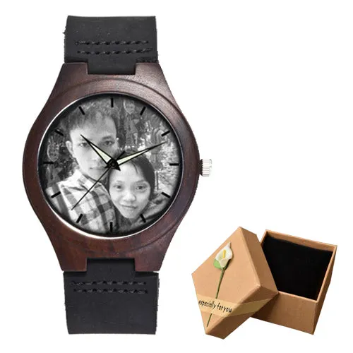 Photo Print Wooden Watch (Valentine Special)
