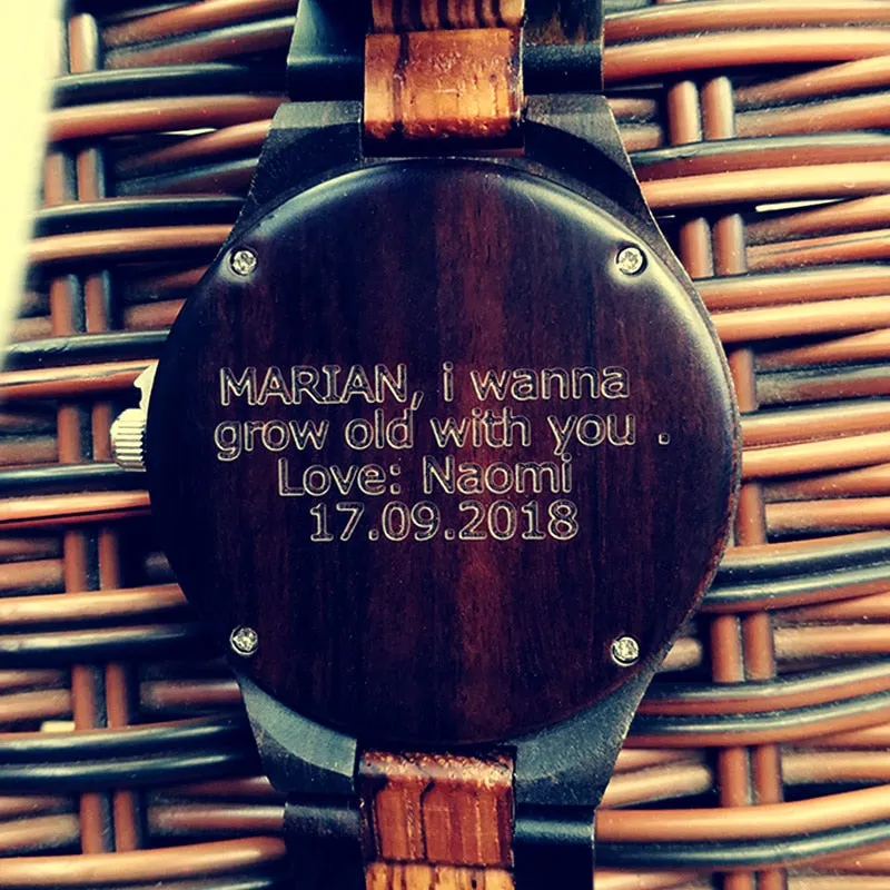 Photo Print Wooden Watch (Valentine Special)