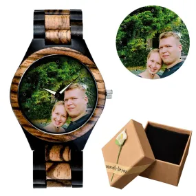 Photo Print Wooden Watch (Valentine Special)