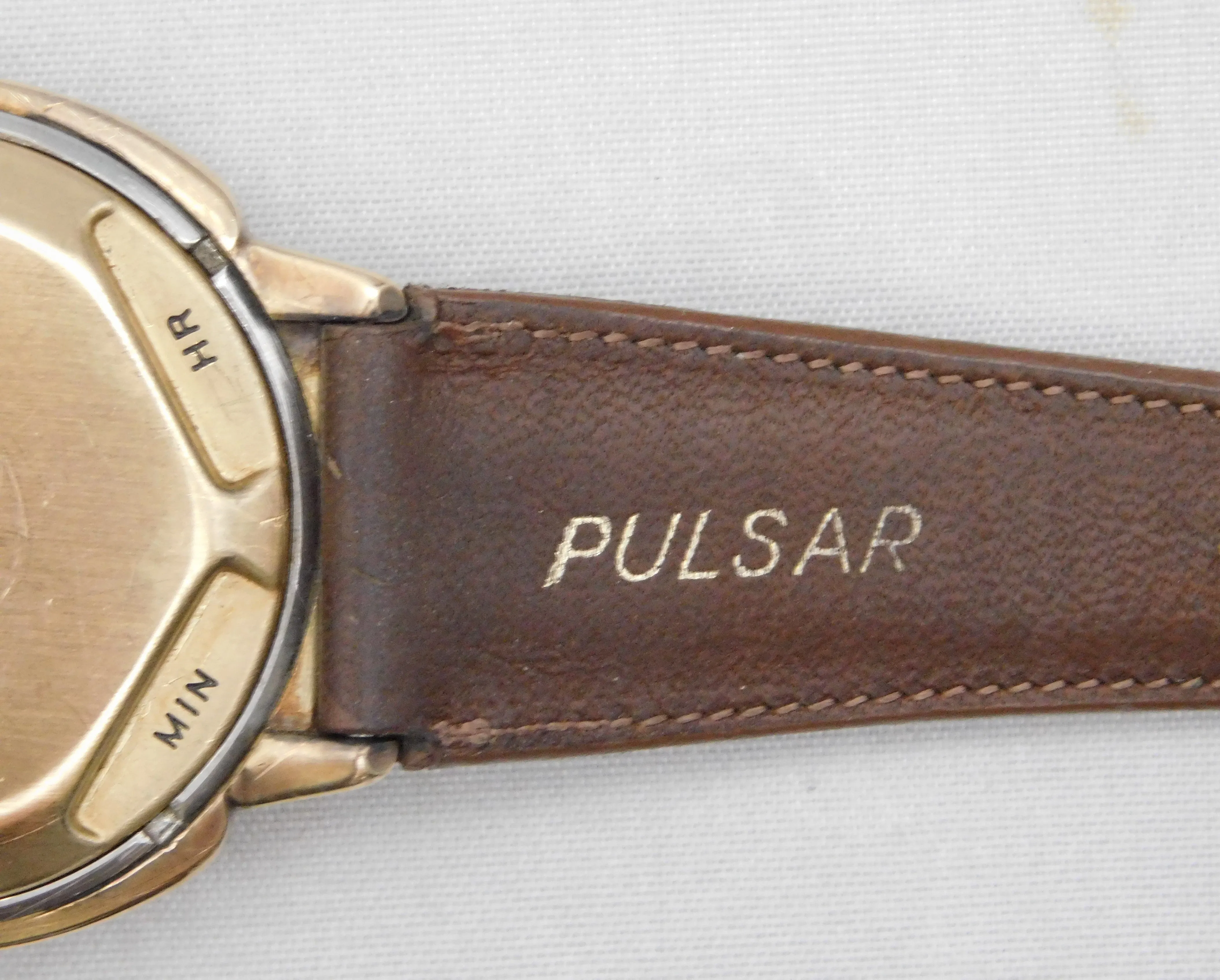 Pulsar Time Computer P3 Date Command 1973 14k Gold Filled Mens Watch....38mm