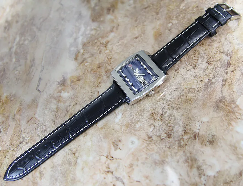 Rado Manhattan 1970 Swiss Vintage Rare SS Auto 38mm Watch