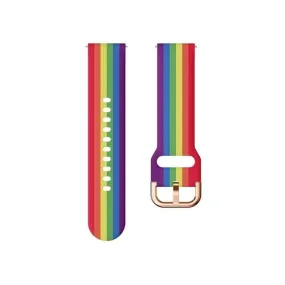 Rainbow Watch Straps compatible with the Samsung Galaxy Watch 4 Classic (42mm & 46mm)