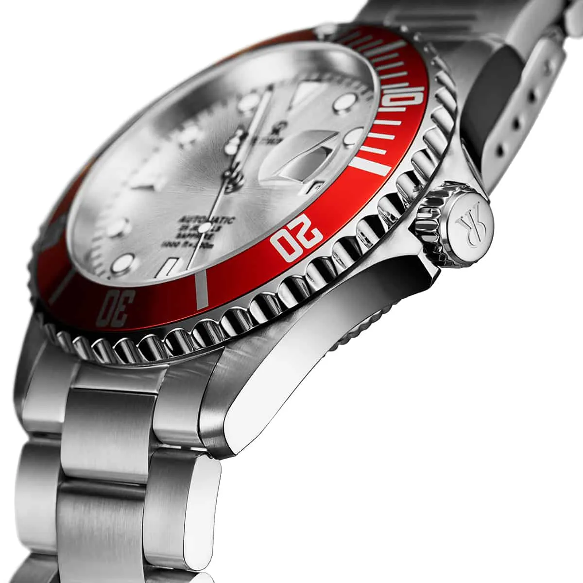 Revue Thommen Men's 17571.2126 'Diver' Silver Dial Stainless Steel Bracelet Swiss Automatic Watch