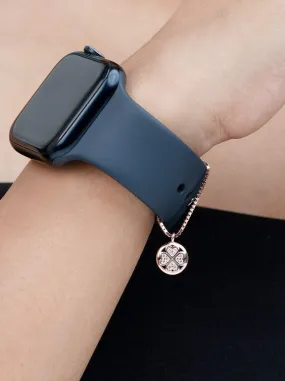 Round Clover Watch Charm (Pure Silver)