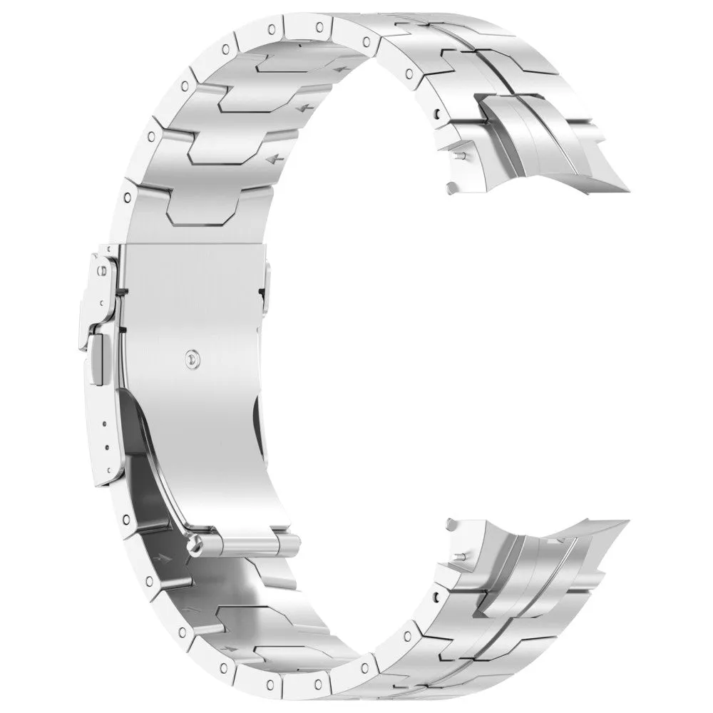 Samsung Galaxy Watch 4 Classic (46mm) stainless steel bracelet with butterfly clasp (20mm) - silver