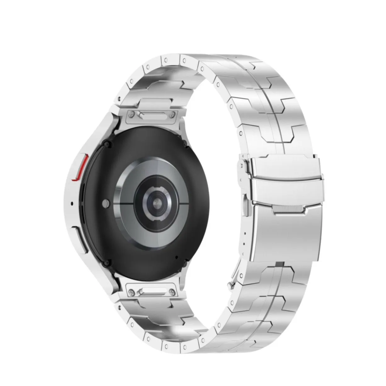 Samsung Galaxy Watch 4 Classic (46mm) stainless steel bracelet with butterfly clasp (20mm) - silver