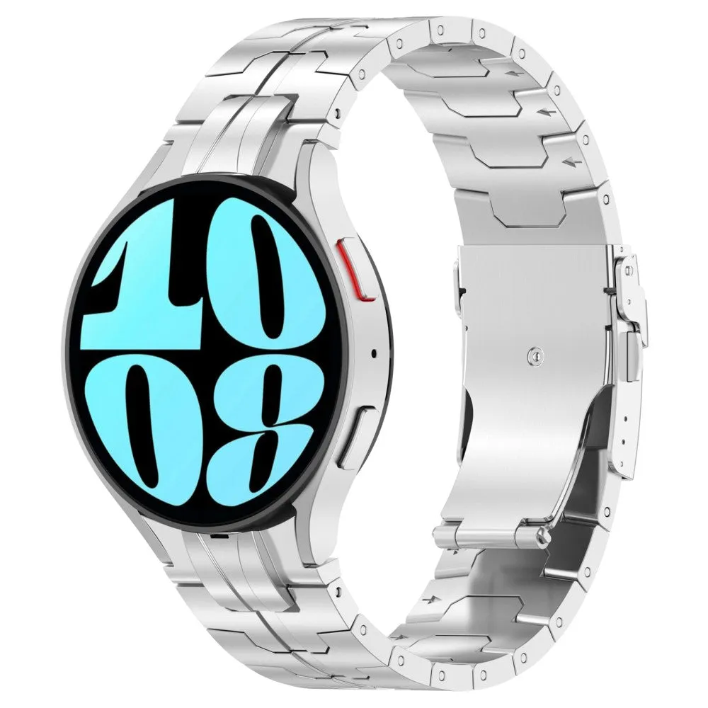 Samsung Galaxy Watch 4 Classic (46mm) stainless steel bracelet with butterfly clasp (20mm) - silver