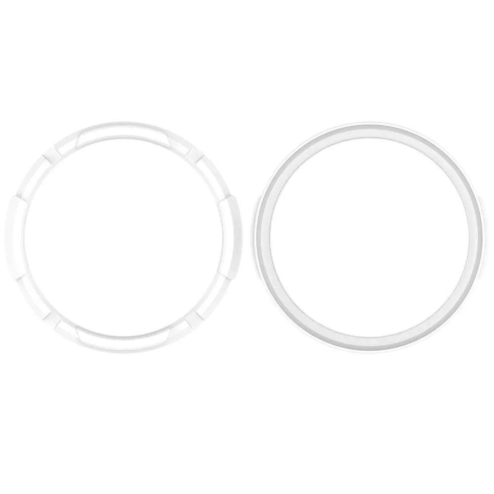 Samsung Galaxy Watch 6 Classic (43mm) rubber bumper case with bezel ring - white