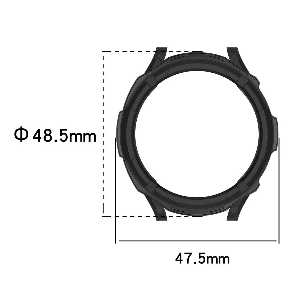 Samsung Galaxy Watch 6 Classic (43mm) rubber bumper case with bezel ring - white
