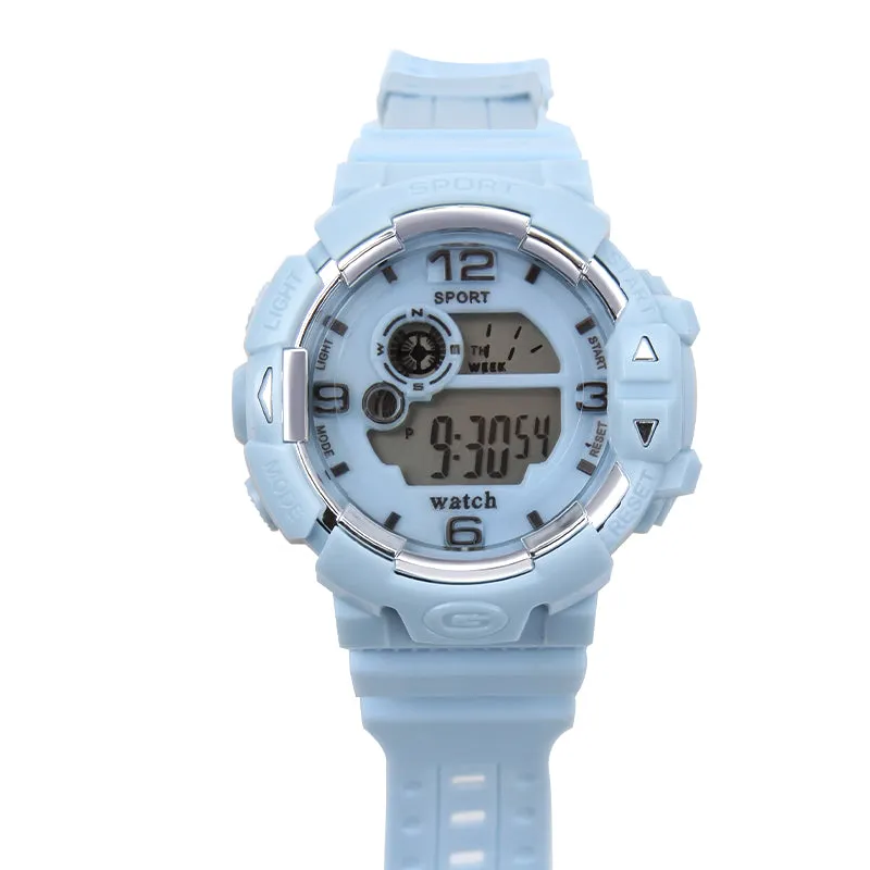 Sidiou Group Dropshipping Fashion Women's Simple Sports Waterproof Luminous Electronic Digital Watch Multifunction Student Alarm Wristwatch