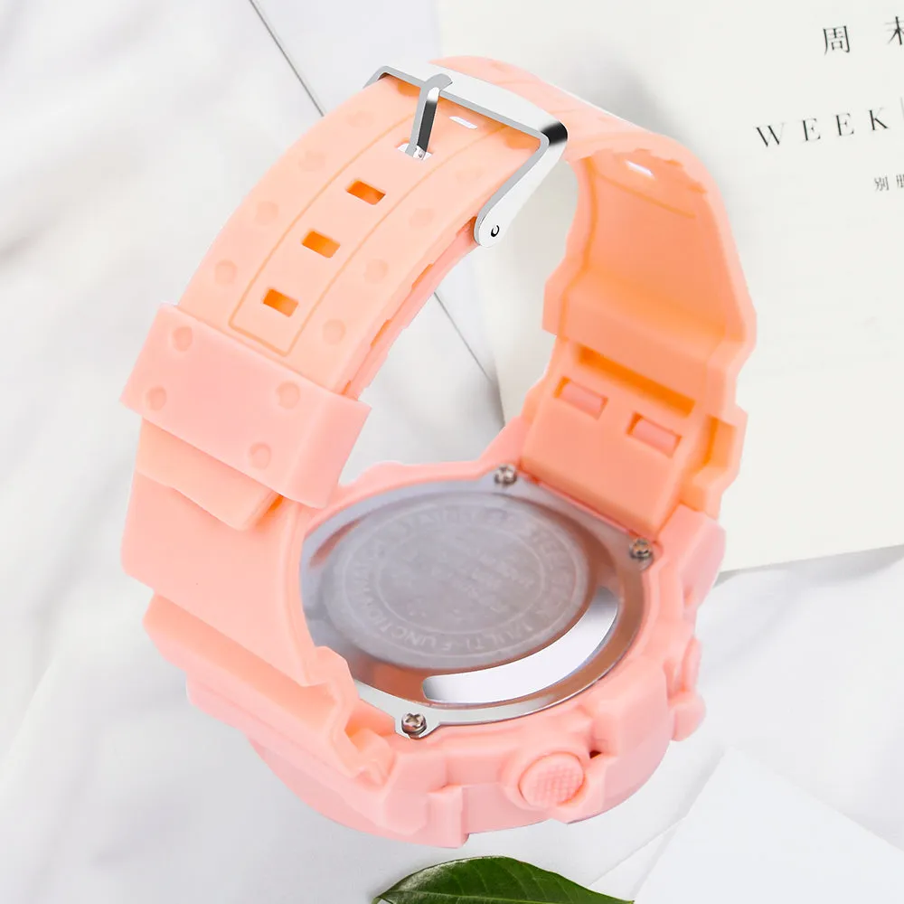 Sidiou Group Dropshipping Fashion Women's Simple Sports Waterproof Luminous Electronic Digital Watch Multifunction Student Alarm Wristwatch