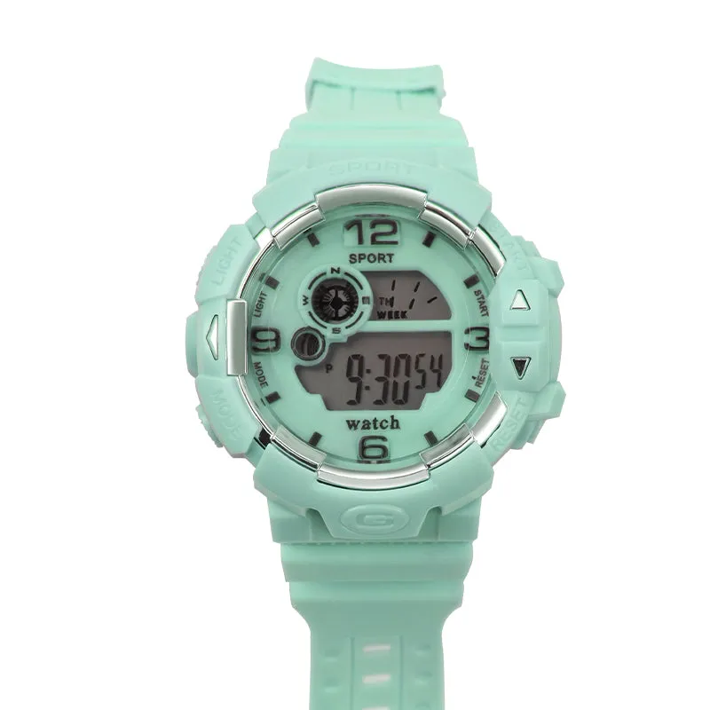 Sidiou Group Dropshipping Fashion Women's Simple Sports Waterproof Luminous Electronic Digital Watch Multifunction Student Alarm Wristwatch
