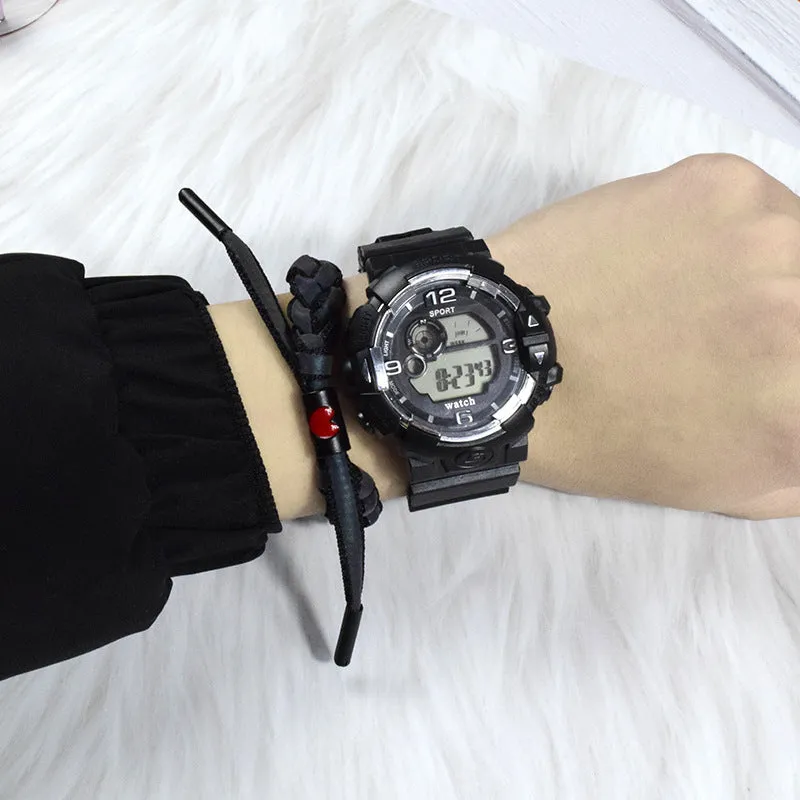 Sidiou Group Dropshipping Fashion Women's Simple Sports Waterproof Luminous Electronic Digital Watch Multifunction Student Alarm Wristwatch