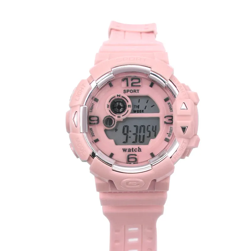 Sidiou Group Dropshipping Fashion Women's Simple Sports Waterproof Luminous Electronic Digital Watch Multifunction Student Alarm Wristwatch