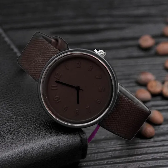 Sidiou Group Quartz Artificial Analog Bangle Fashion Round Band Wrist Leather Bracelet New Watch