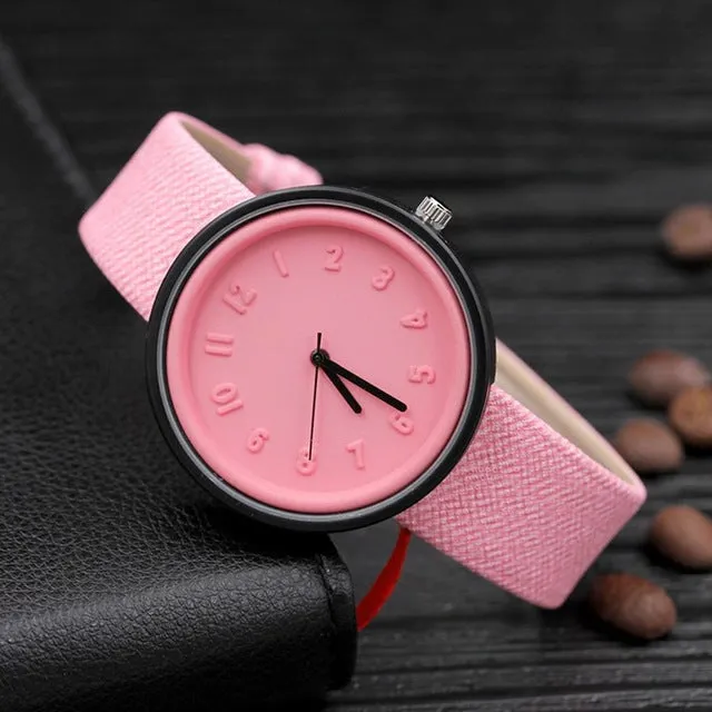 Sidiou Group Quartz Artificial Analog Bangle Fashion Round Band Wrist Leather Bracelet New Watch