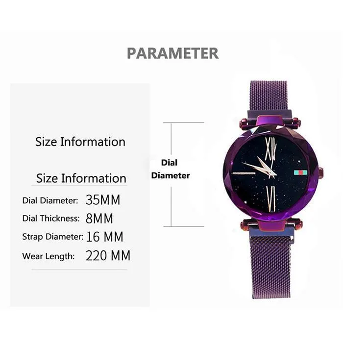 Sidiou Group  Quartz  Watch Women Magnet  Waterproof Fashion Wrist
