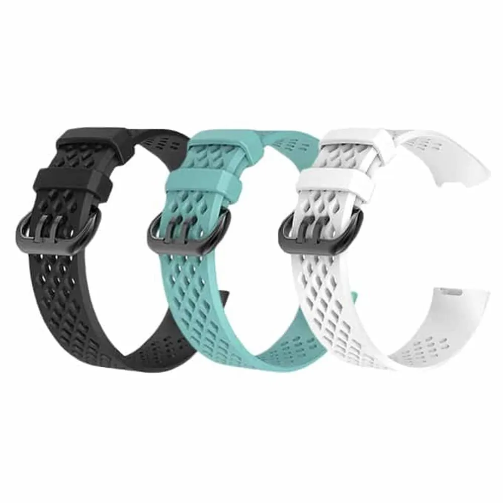 Silicone Band for Fitbit Charge 3(M/L) - Frost Blue