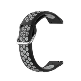 Silicone Band for Fitbit Versa/2/Lite Blaze(23mm) - Black Grey