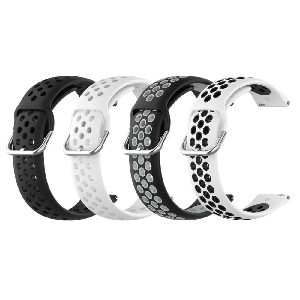 Silicone Band for Fitbit Versa/2/Lite Blaze(23mm) - Black Grey
