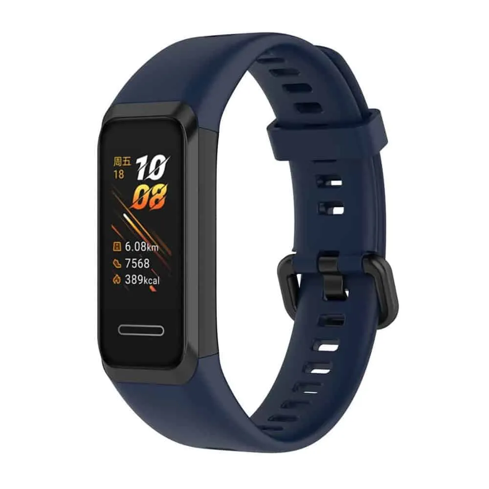 silicone band for Huawei Band 4 - Black