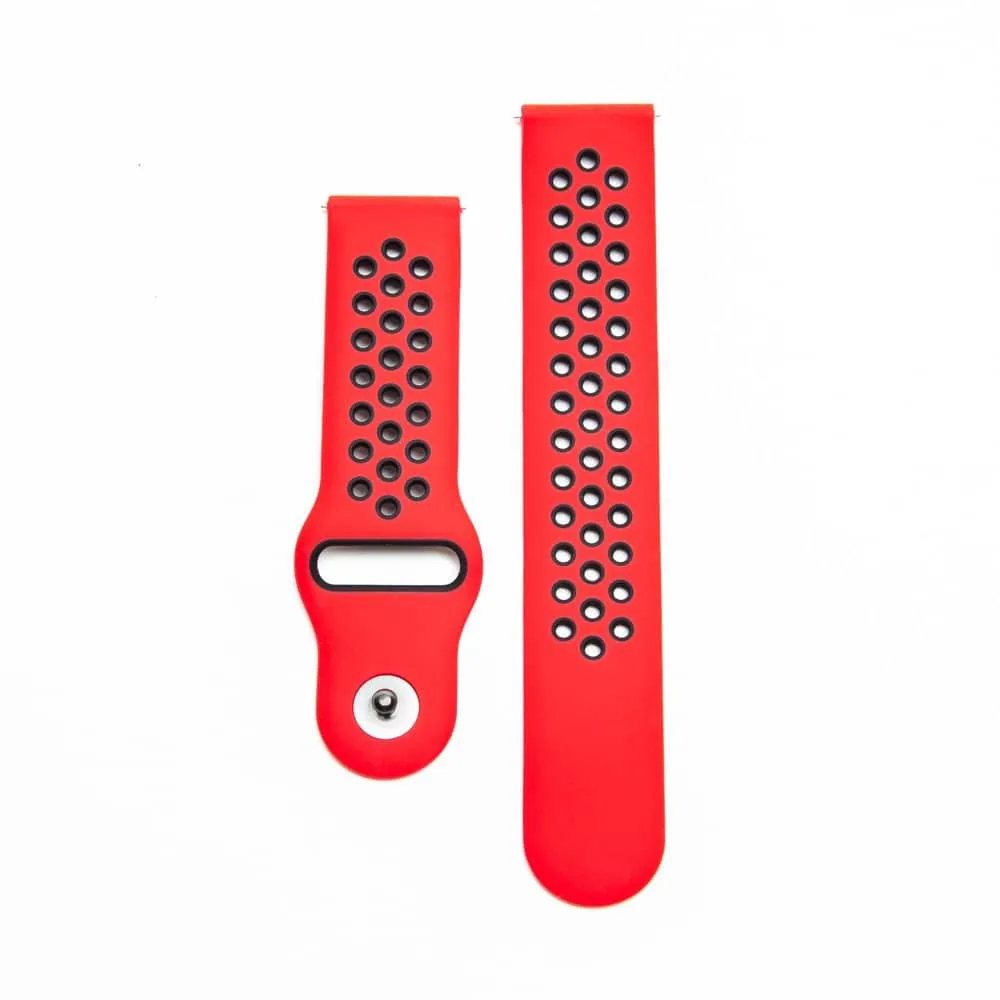 Silicone Strap for 38/40/41mm Apple Watch (S/M) - Navy & White