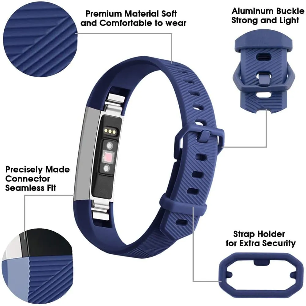 Silicone Strap for Fitbit Alta (M/L) - Black