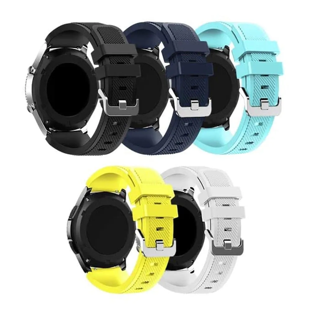 Silicone Strap For Samsung Gear S3 Frontier, Amazfit Stratos 2/2S Pace (S/M) - Yellow