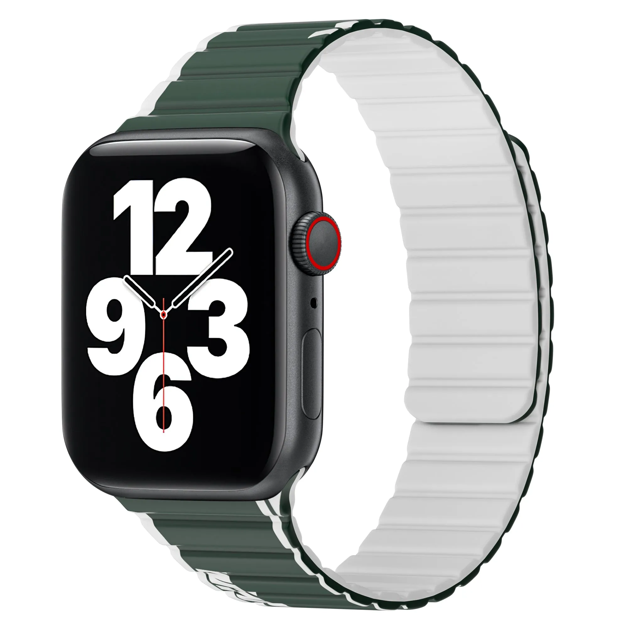 Smart Magnetic Silicone Watch Band Wi-WB010  42/44/45/49mm Army Green Gray