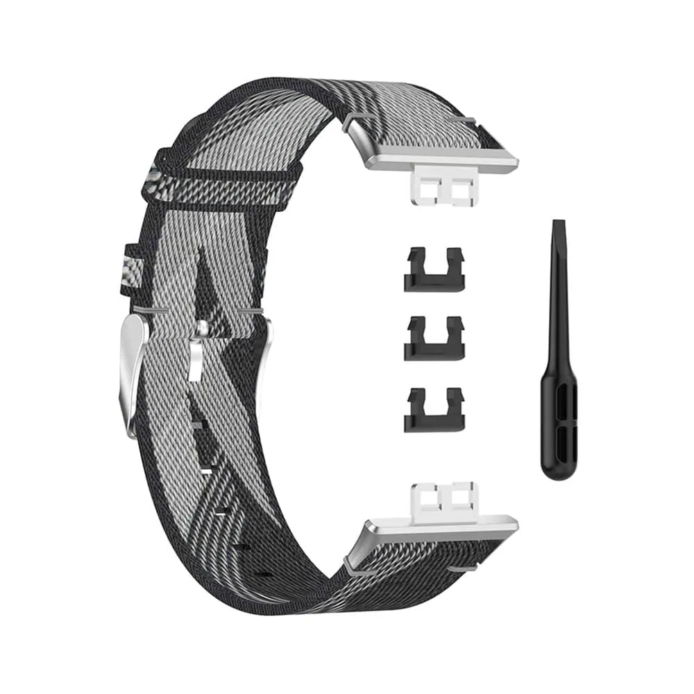 Sporty Woven Nylon Band for Huawei Watch Fit - Red