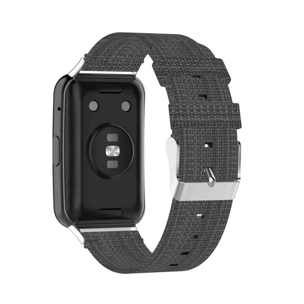 Sporty Woven Nylon Band for Huawei Watch Fit - Red