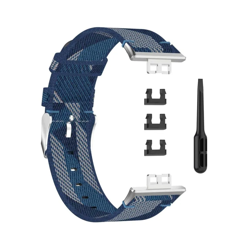 Sporty Woven Nylon Band for Huawei Watch Fit - Red