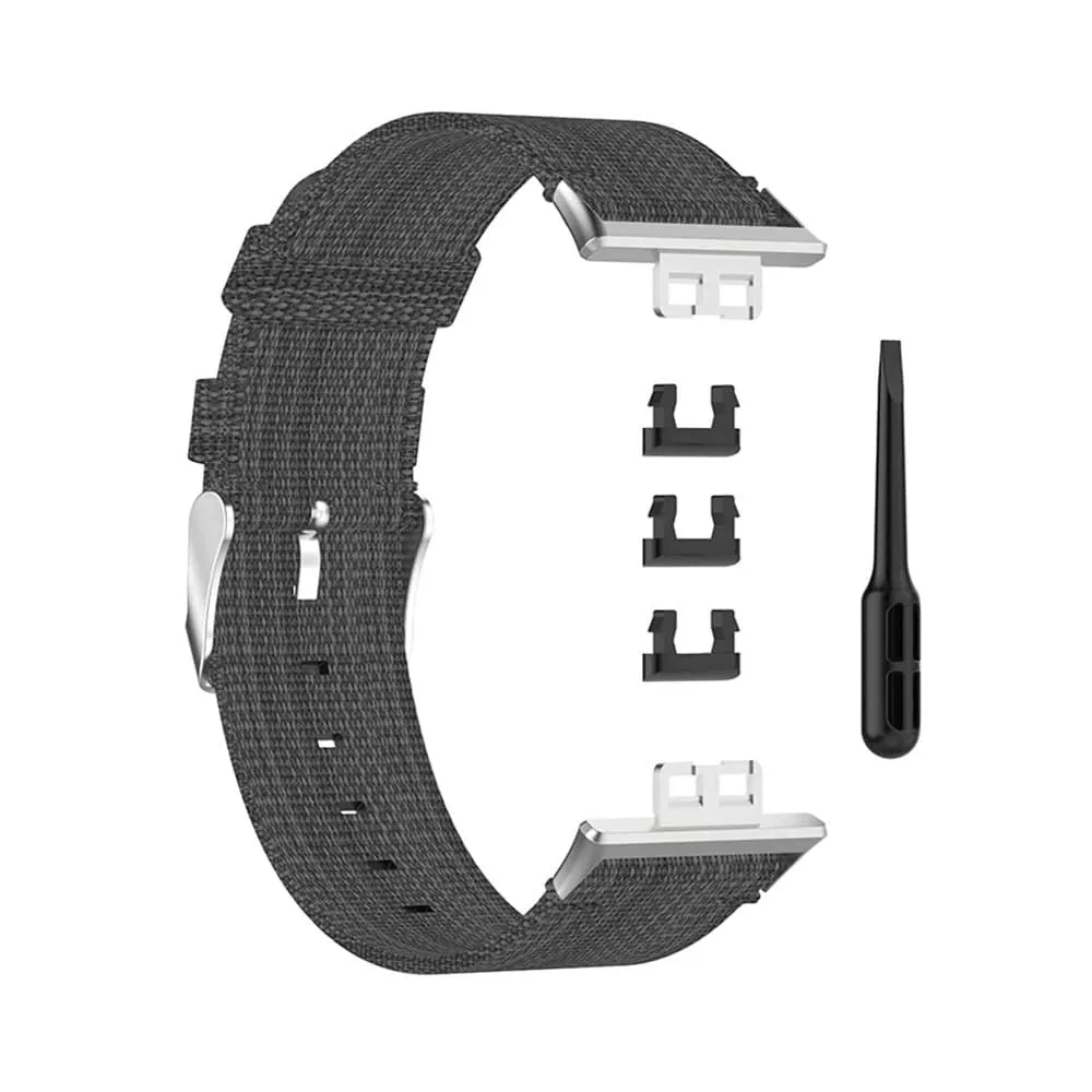 Sporty Woven Nylon Band for Huawei Watch Fit - Red