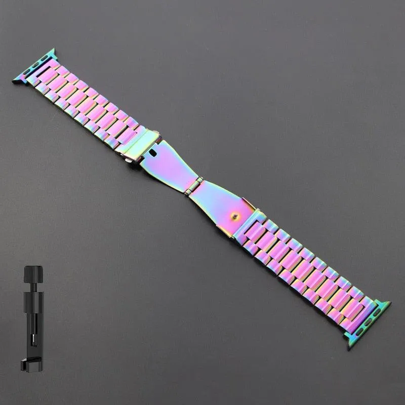 Stainless Steel Wristband for Apple Watch 8 7 SE 6 5 4 Ultra 49mm 40/44/42/38/41/45mm