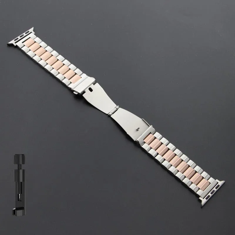 Stainless Steel Wristband for Apple Watch 8 7 SE 6 5 4 Ultra 49mm 40/44/42/38/41/45mm