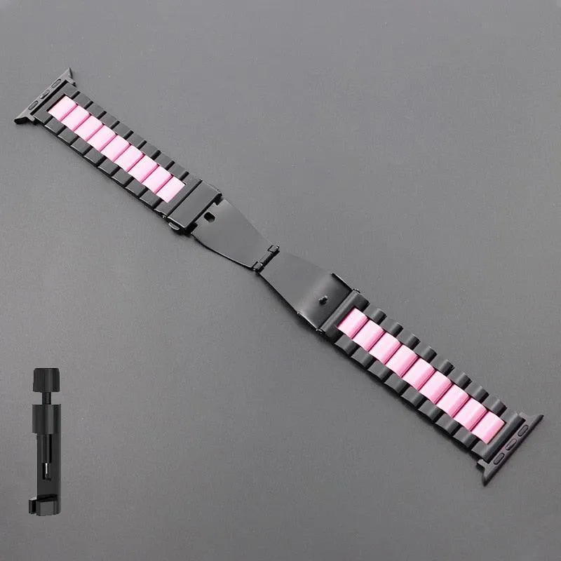 Stainless Steel Wristband for Apple Watch 8 7 SE 6 5 4 Ultra 49mm 40/44/42/38/41/45mm