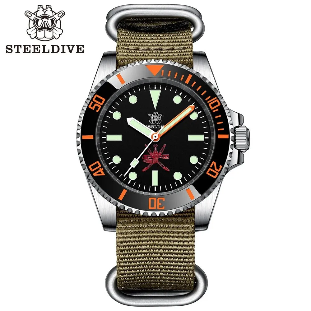 STEELDIVE SD1954C automatic mechanical 200m waterproof dive watch with NH35