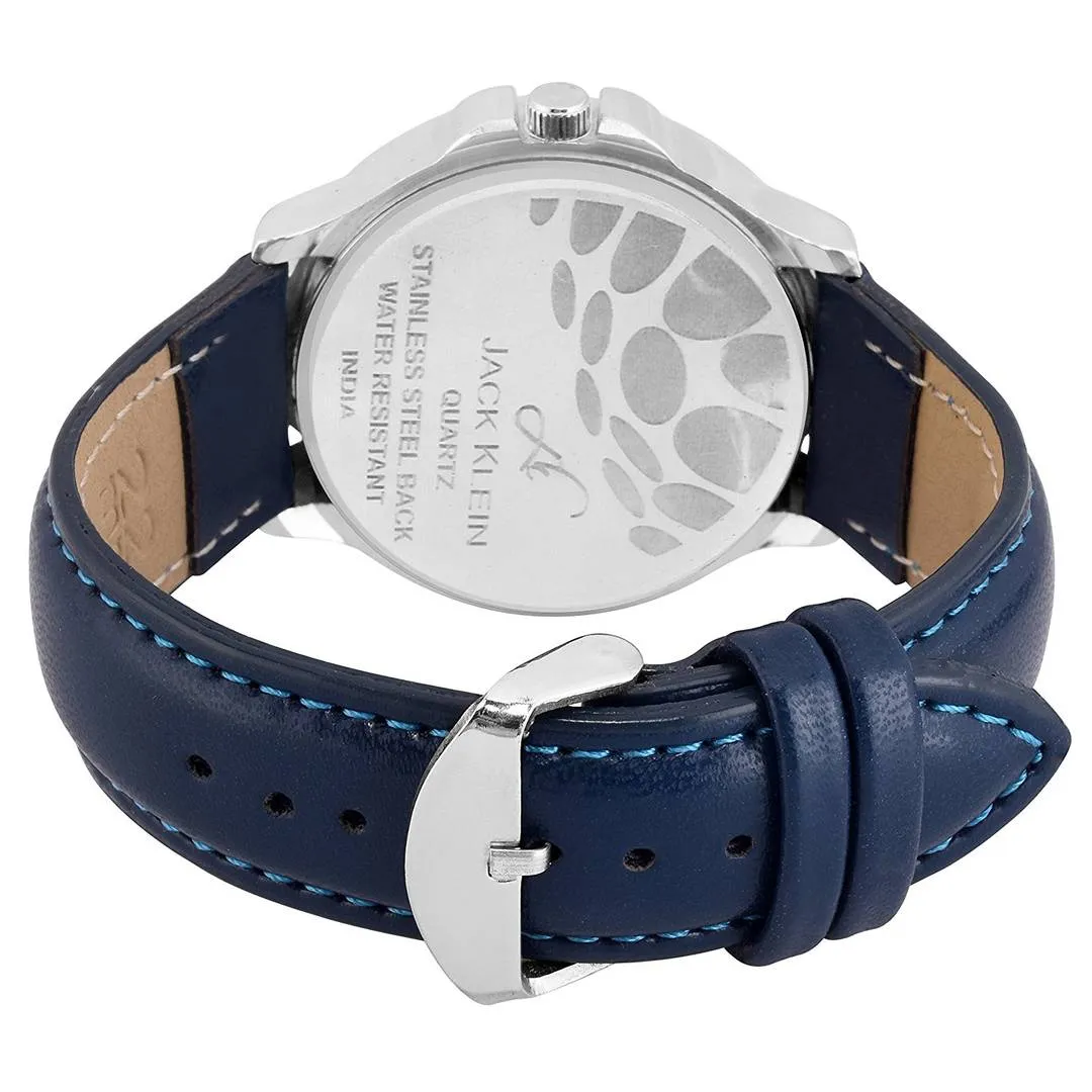 Stylish Blue Dial  Blue Strap With Day and Date Working Multi Function Watch Product-2437348
