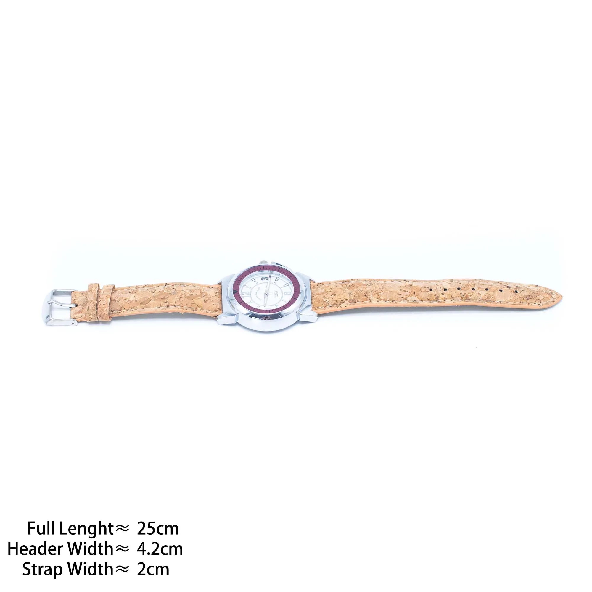 Stylish Casual Watch with Natural Cork Watch Strap WA-357