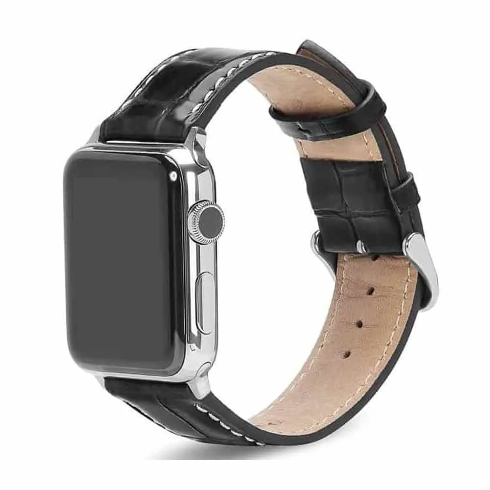 Stylish Leather Strap for Apple iWatch 42/44/45/49mm - Brown