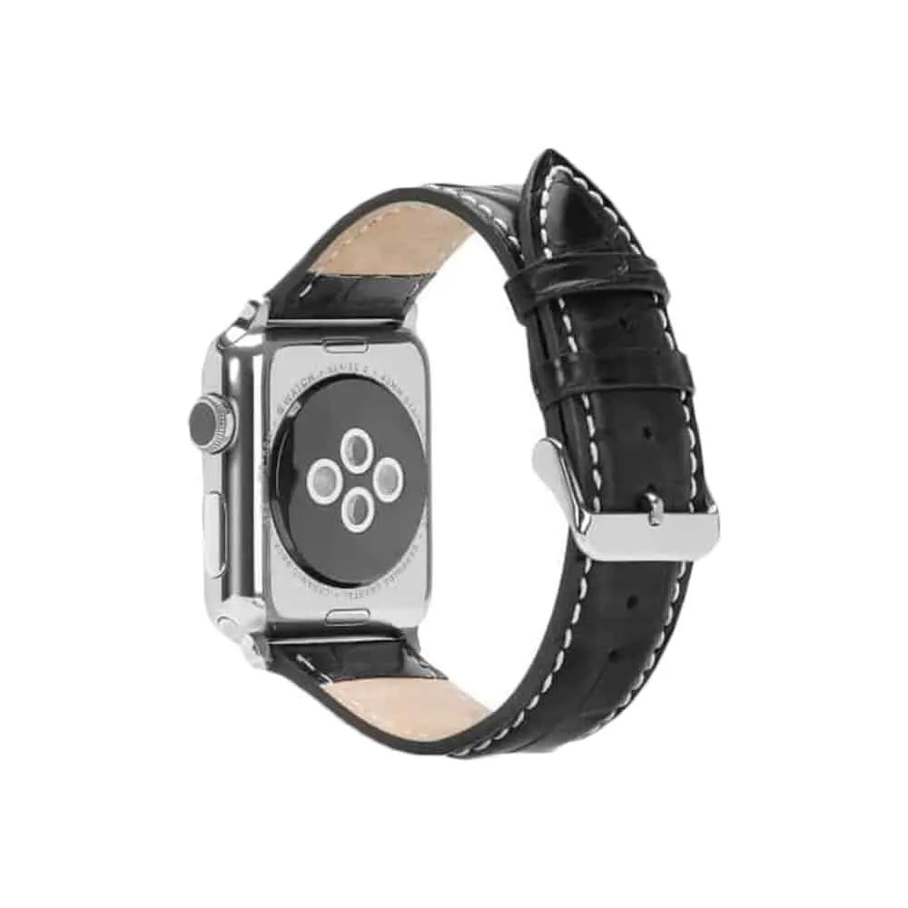 Stylish Leather Strap for Apple iWatch 42/44/45/49mm - Brown