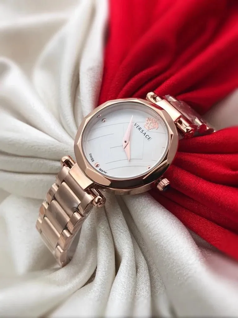 Stylish Multi Color Rose Gold New Stylish Branded Women's Watch For Women And Girls Rose Gold Dial Ver-99