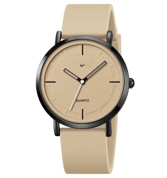 Stylish Quartz Waterproof Watch - Leather Band